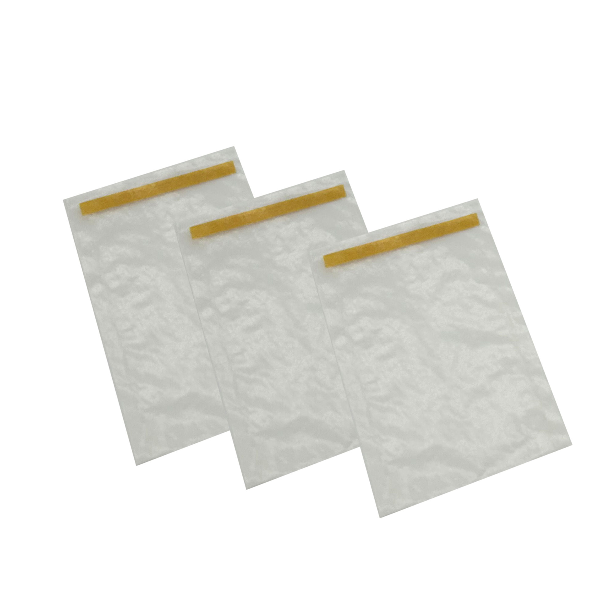 Flachbeutel mit SK Streifen, Pergamin 40 g/m², 75x102+16 mm