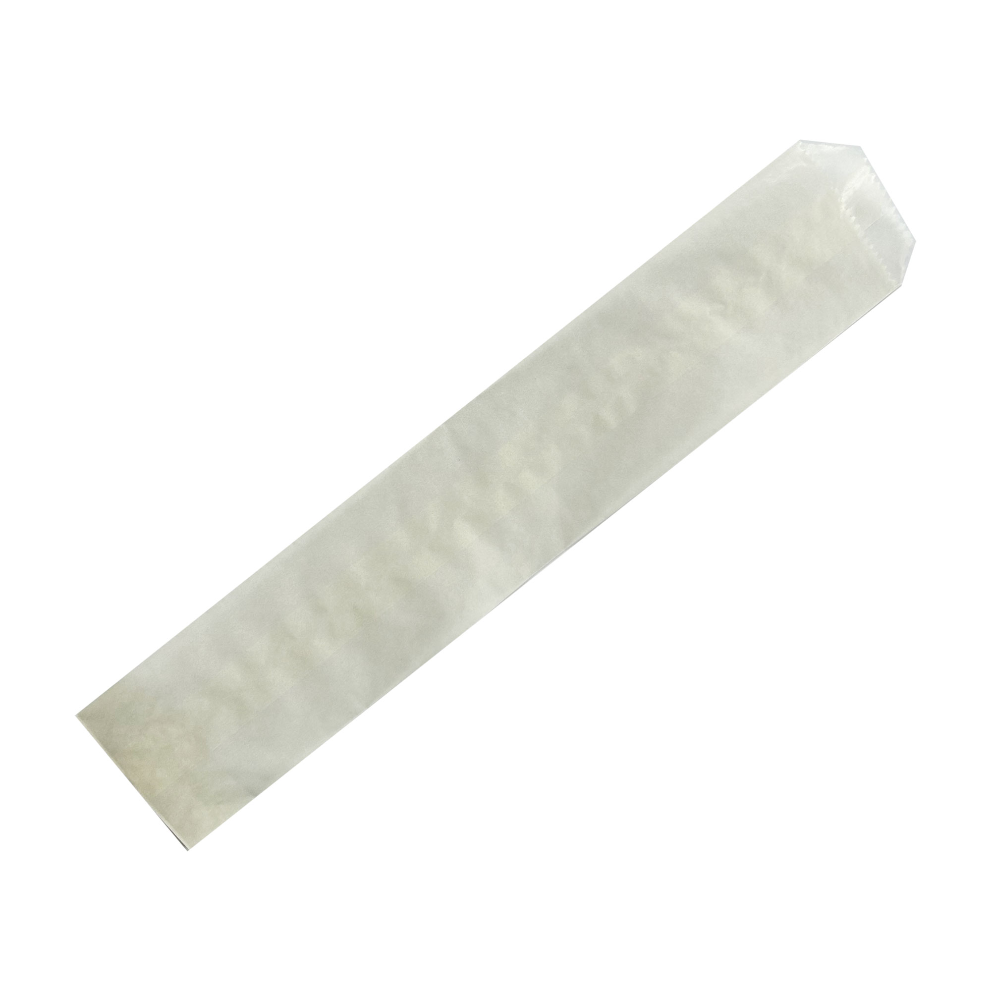 Einnahtflachbeutel Pergamin 40g/m², 65x320 mm, Zackenschnitt