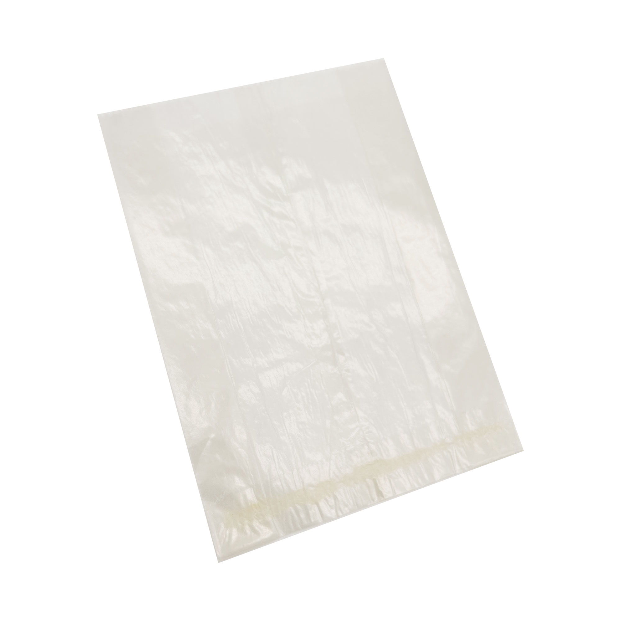 Faltenbeutel, Einnahtklebung, 160x60x210+15 mm, 40g/m²